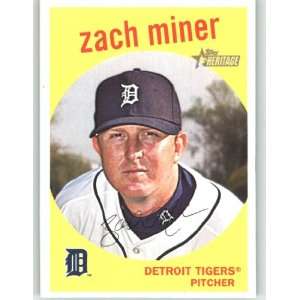  2008 Topps Heritage High Number #682 Zach Miner   Detroit 
