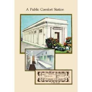  Exclusive By Buyenlarge Public Comfort Station 12x18 