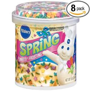 Pillsbury Funfetti Spring Frosting, 15.60 Ounce (Pack of 8)