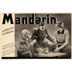  1936 French Ad Mandarin Aperitif Cordial Liqueur Drink 
