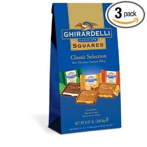 Ghirardelli Chocolate Squares, Classic Selection, 8.47 Ounce Packages 