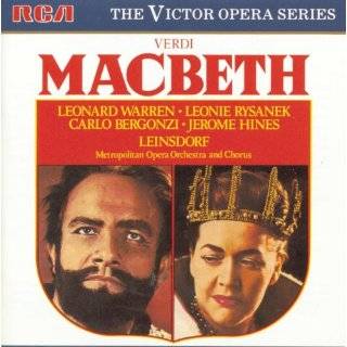 Giuseppe Verdi Macbeth by Leonie Rysanek, Leonard Warren, Giuseppe 