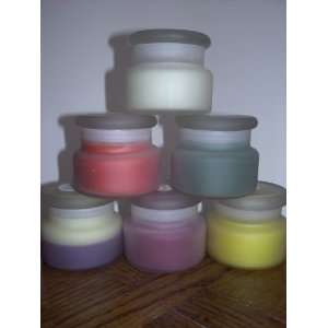  Frosted Apothecary Jar Candles   10 ounce