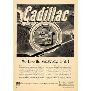  1942 Ad Cadillac War Bonds Stamps Luxury Cars GM WWII 