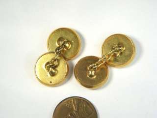 ANTIQUE 4 VICES CUFFLINKS c1920s WOMEN HORSES CARDS DRINK  