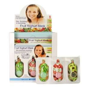    Skin Benefits Fruit Yogurt Mask Kiwi/Pine apple/Apple Beauty