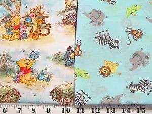   WINNIE THE POOH & LITTLE CRITTERS KIDS ALL COTTON FABRIC BUNDLE  