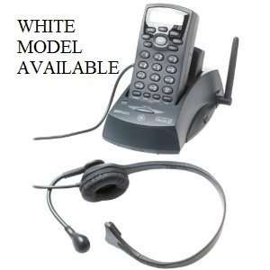   Hands Free Headset Telephone with Caller ID White Color Electronics
