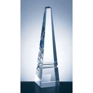  Optical Crystal Groove Obelisk Award   Large Office 