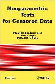 Nonparametric Tests for Censored Data, (1848212895), Vilijandas 