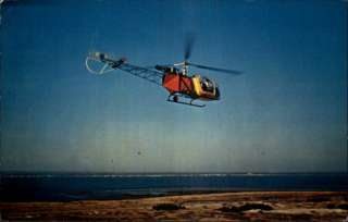 Alouette II Jet powered Helicopter Aviation Postcard  