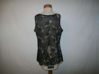Avenue black sleeveless mesh tank Ladies Size 18/20 NEW  