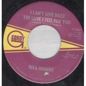   FEEL FOR YOU 7 INCH (7 VINYL 45) US GORDY 1967 RITA WRIGHT Music