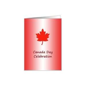  Canada Day Celebration   Red Maple Leaf Card Health 