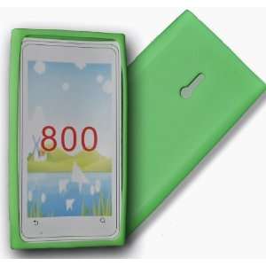     Green silicone case cover pouch for nokia lumia n800 Electronics