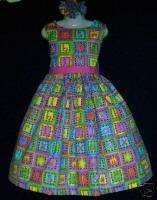 Back to School Alphabets Patchwork Dress Set Sz 12m 10y  
