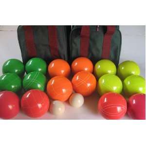   color bocce ball option   110mm. 2 Bags included.