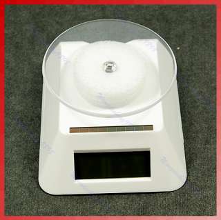 Solar Powered Turntable Rotary Display Stand White New  