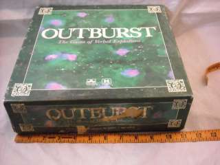 Vintage Outburst Verbal Explosion Board Game  