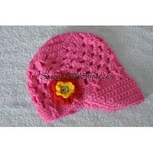   Rose Hat YellowRed Flower   Newborn to 3 Years Old   Photo Prop Baby