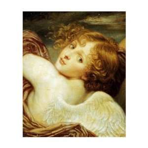  Cupid by Jean Baptiste Greuze. size 22 inches width by 26 