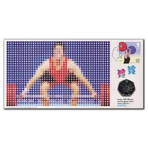  2012 Olympic Weightlifting Sports Coin Cover From Royal 