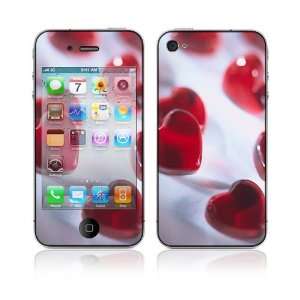    Apple iPhone 4 Decal Skin   Valentine Hearts 