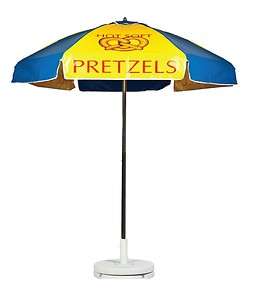 PRETZEL VENDOR UMBRELLA Cart or Table  