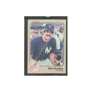  1983 Fleer Regular #383 Ron Guidry, New York Yankees 