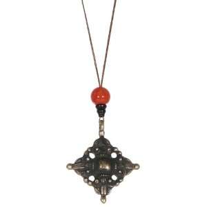  Vajra Cross Necklace Naga Land Tibet Sacred Stones Amulet 