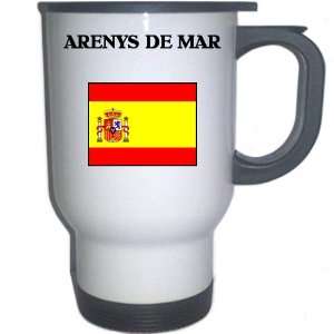  Spain (Espana)   ARENYS DE MAR White Stainless Steel Mug 