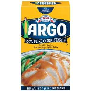 Argo 100% Pure Corn Starch, 16 Ounces  Grocery & Gourmet 