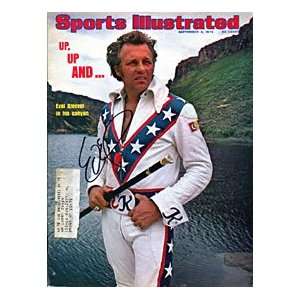 Evil Knievel Autographed / Signed September 2, 1974 Sports Illustrated 