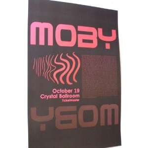  Moby Poster   Concert Play Last Night Wait for Me