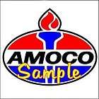 Amoco American Oil Gas Station Glass Gasoline Pump Globe Sign Display 