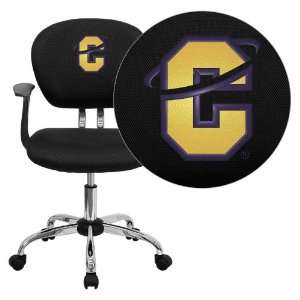  Carroll College Pioneers Embroidered Black Mesh Task Chair 