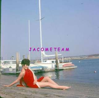 Actress Beverly Adams/Sassoon Lovey Kravezit Slide/Legs/Boat  