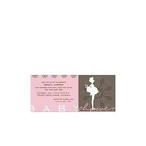  Pink & Brown Invitation Baby Shower Invitations Baby