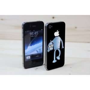  Robot   iPhone 4 Decal Art Sticker Skin Protector Cell 