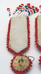 Native American Sioux Beaded Dangle Earrings  