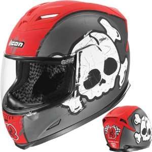   Airframe Crossbone Racer Full Face Helmet X Large  Black Automotive