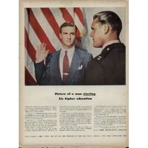  higher education.  1947 U.S. Army Recruiting Service Ad, A3510A