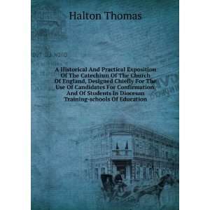   In Diocesan Training schools Of Education Halton Thomas Books