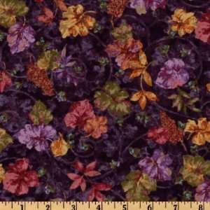  44 Wide Bittersweet Floral Plum Fabric By The Yard Arts 