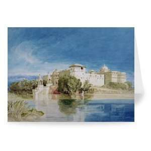 Perawa Palace, Malwa, Central India (w/c on   Greeting Card (Pack of 