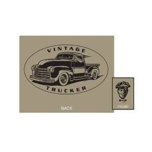  Vintage Chevy Trucker T Shirt (Sand)   X Large Toys 