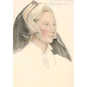  Holbein Head Lady Eliot Etching Holbein, Hans Cardon, A 