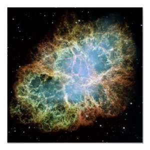  A Giant Hubble Mosaic of the Crab Nebula Posters