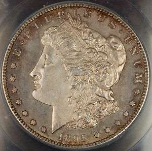 1895 S/S Morgan Silver Dollar, ANACS MS 63 VAM 4 Better  