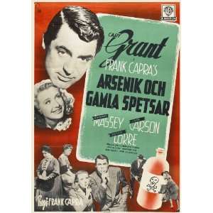 Arsenic and Old Lace (1944) 27 x 40 Movie Poster Swedish 